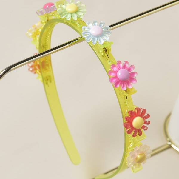 

Toddler Girls Flower Decor Hair Hoop, Multicolor
