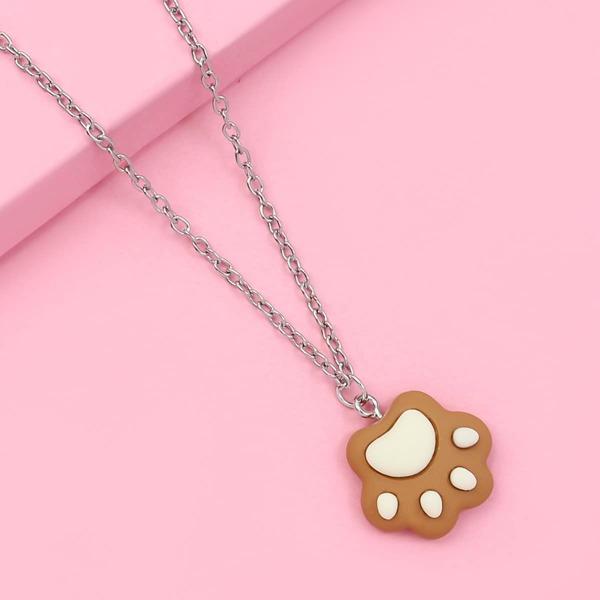 

Toddler Kids Paw Charm Necklace, Multicolor