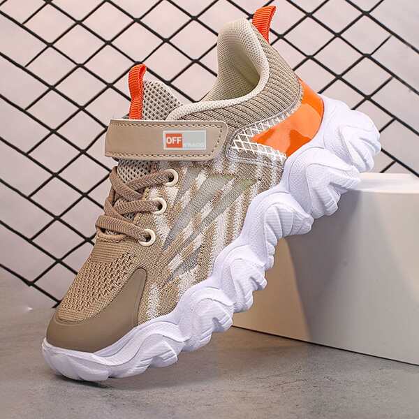 

Boys Colorblock Breathable Sneakers, Brown