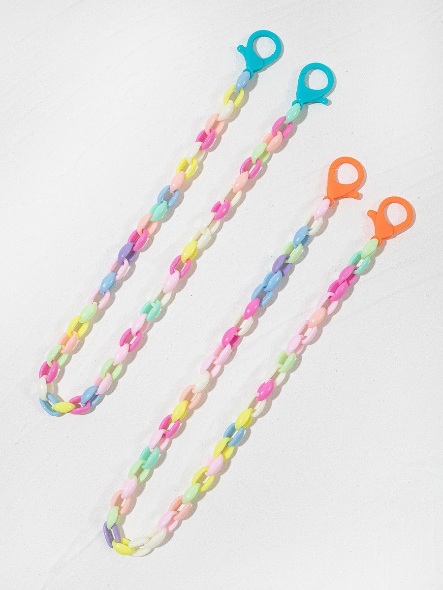 2入組鏈條口罩 - 彩色 - 查看 1