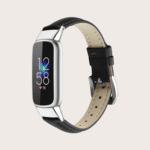 

Ремешок для часов из искусственной кожи для Fitbit Luxe, Чёрный