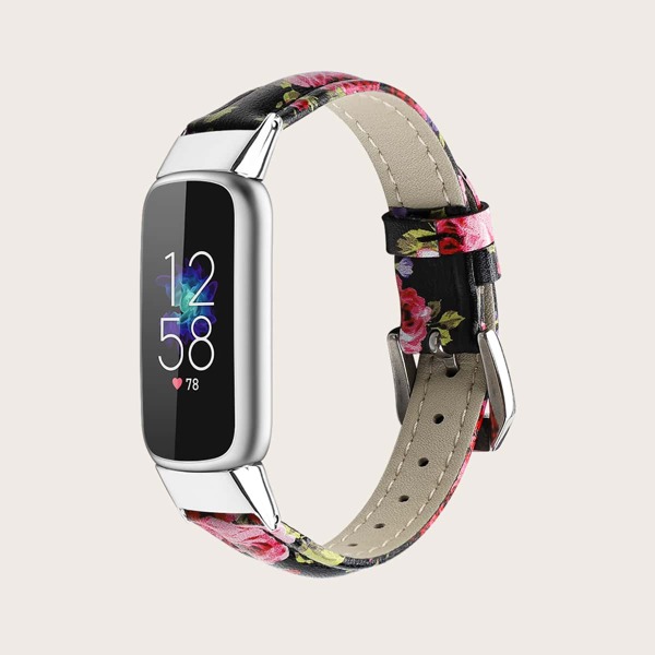

Ремешок для часов Fitbit Luxe с цветочным узором, Многоцветный