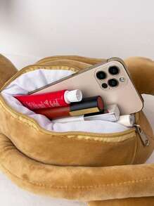 Cartoon Monkey Design Shoulder Bag - Khaki - View 6