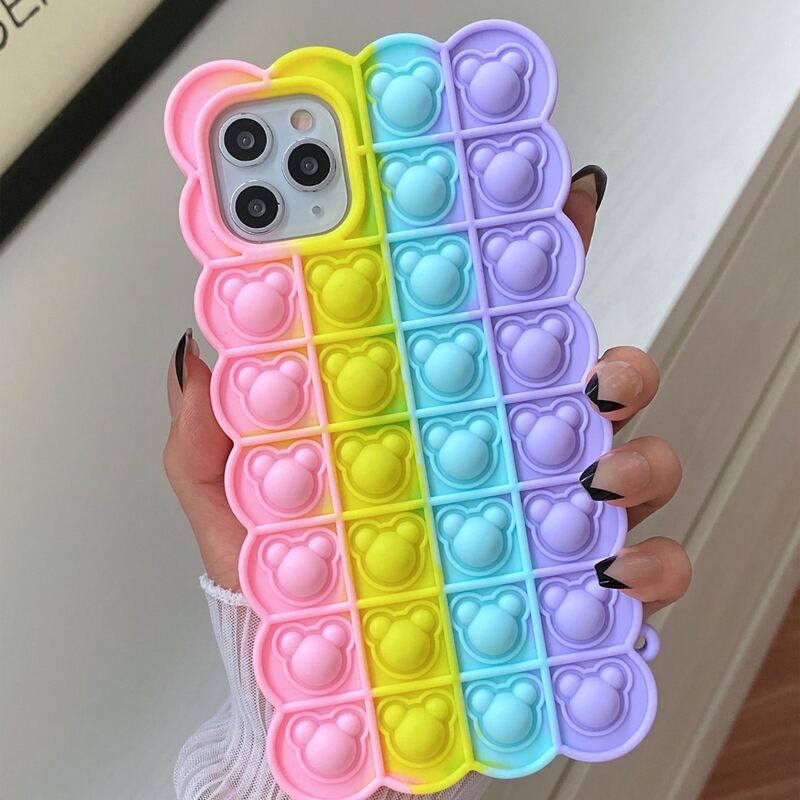 

Push Pop Bubble Fidget Phone Case, Multicolor