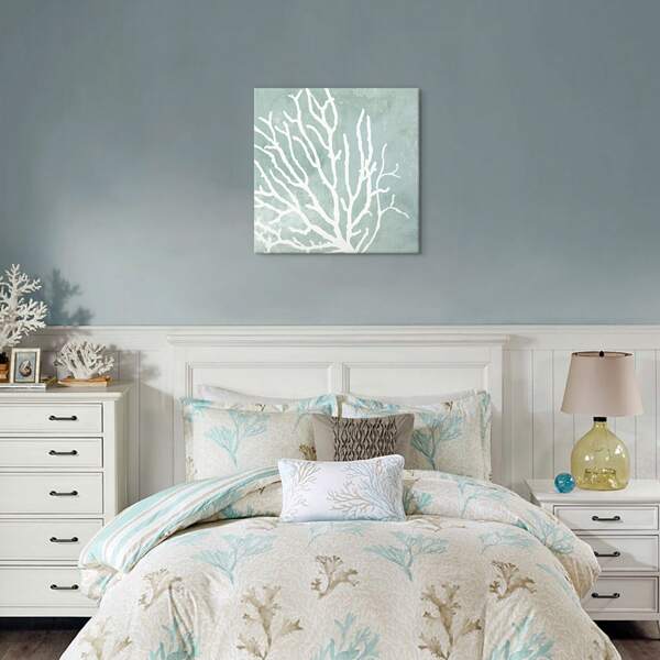 

Coral Print Unframed Painting, Multicolor