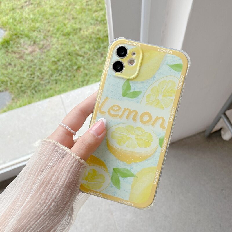 

Lemon Pattern Phone Case, Yellow