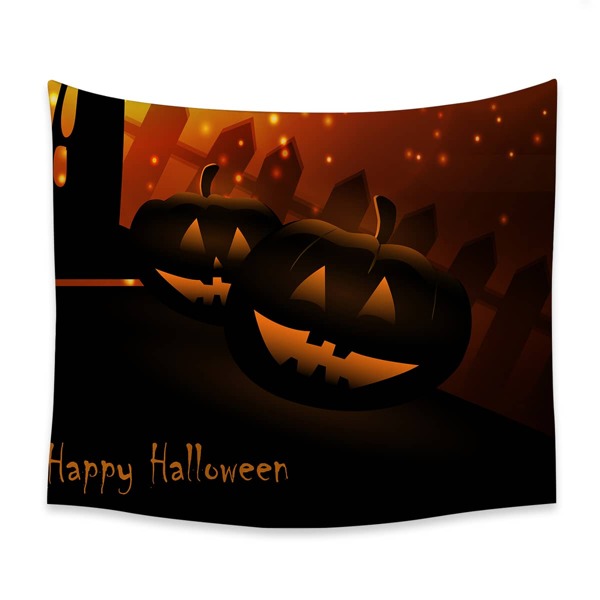 

Halloween Pumpkin Print Tapestry, Multicolor