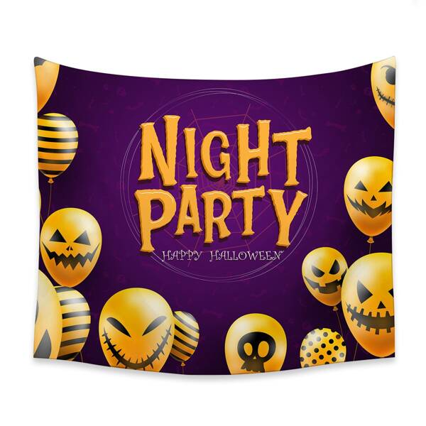 

Halloween Balloon Print Tapestry, Multicolor