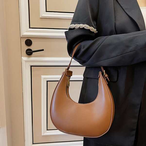 

Minimalist Baguette Bag, Brown