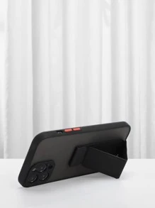 适用于苹果手机的极简亲肤磁吸折叠支架手机壳，兼容 13、 14、 14 Pro、 14 Pro Max、 15、 15 Pro、 15 Pro Max、 16、 16 Pro、 16 Pro Max。防水、防震、防摔、防刮，国际版，非国内版。 - 黑色 - 查看 3
