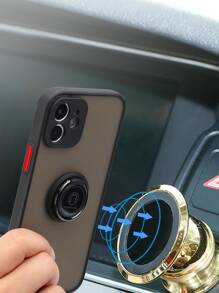 男士戒指支架手機殼，適用於iPhone 15/15Pro/15Plus/15Promax - 黑色 - 查看 2