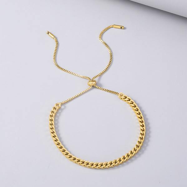 

Simple Chain Bracelet, Gold