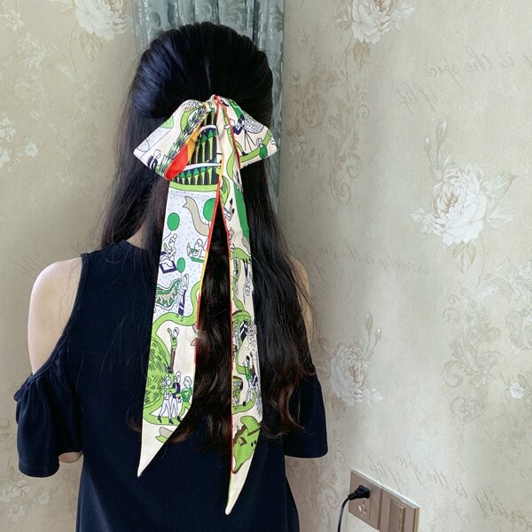 

Cartoon Figure Graphic Hair Tie, Multicolor