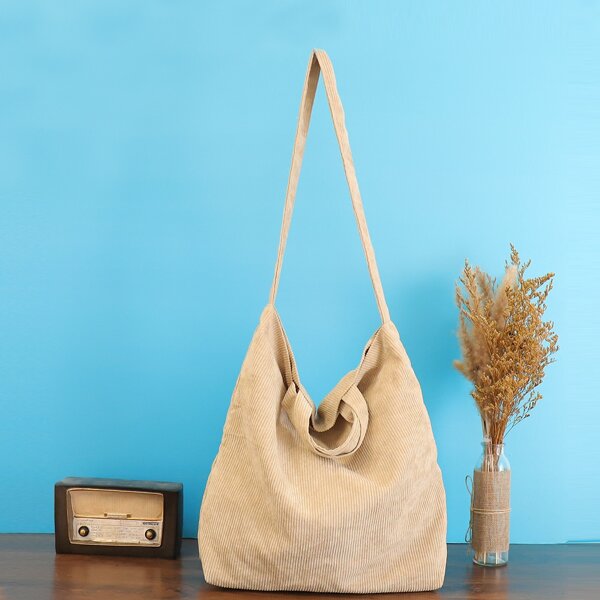 

Minimalist Large Capacity Tote Bag, Khaki
