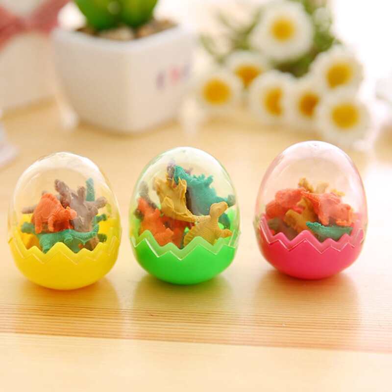 

1pc Dinosaur Shaped Random Color Eraser, Multicolor