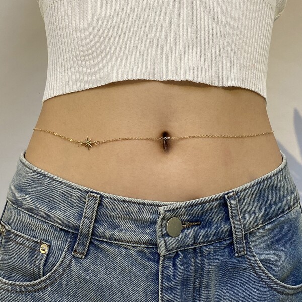 

Minimalist Waist Chain, Gold
