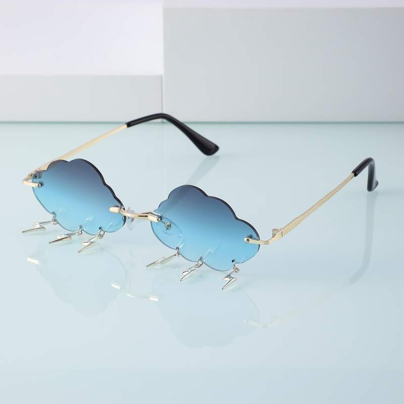 

Novelty Lens Rimless Sunglasses