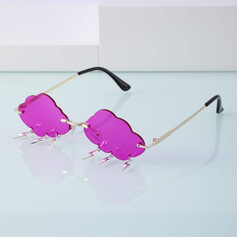 

Novelty Lens Rimless Sunglasses