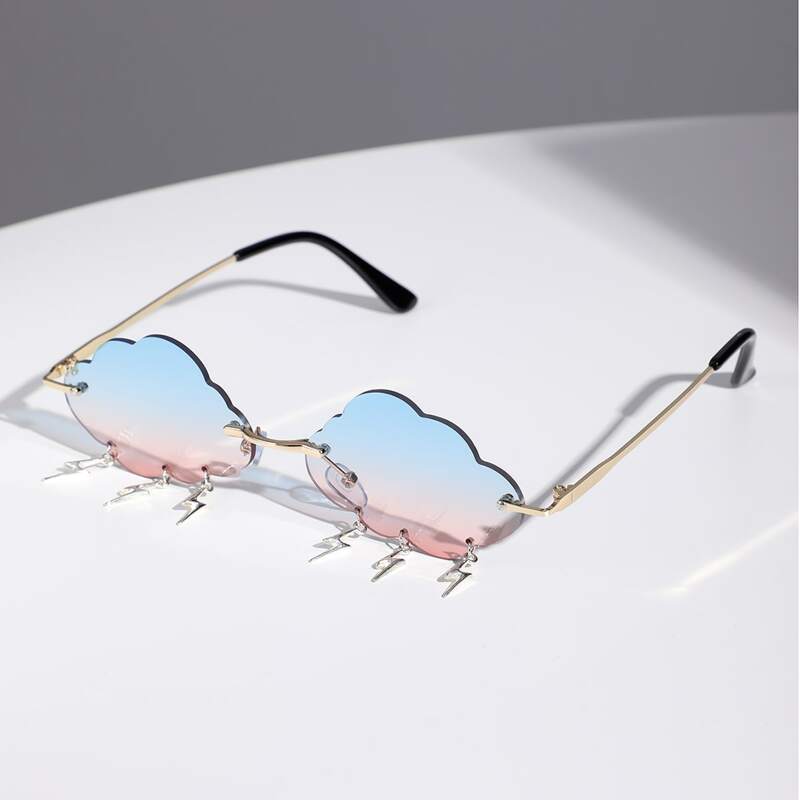 

Novelty Lens Rimless Sunglasses