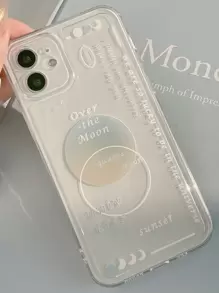 月亮圖案透明手機殼相容於 iPhone 15/15Pro/15Plus/15Promax - 彩色 - 查看 2