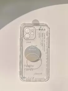 月亮圖案透明手機殼相容於 iPhone 15/15Pro/15Plus/15Promax - 彩色 - 查看 4