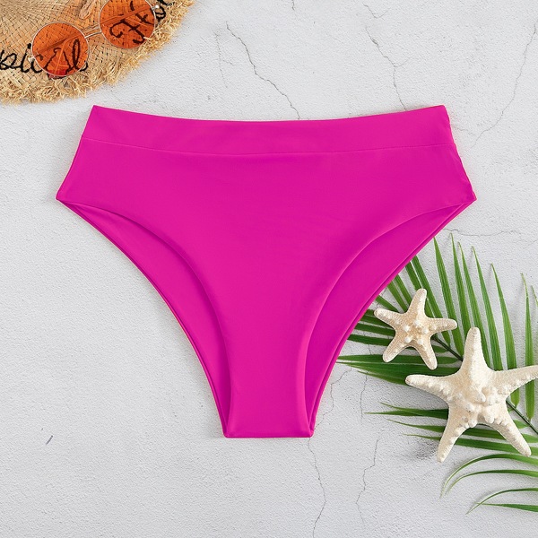 

High Waisted Bikini Bottom, Hot pink