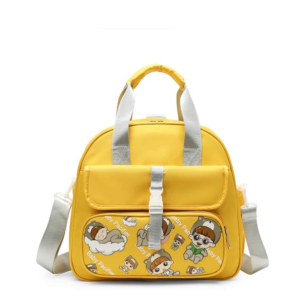 

Cartoon Graphic Backpack, Yellow