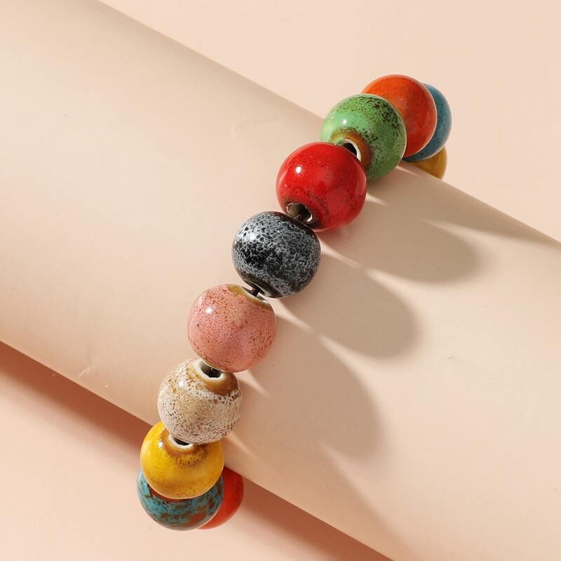 

Beaded Design Bracelet, Multicolor