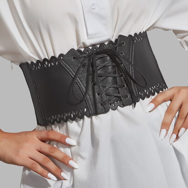 

Hollow Out Corset Belt, Black