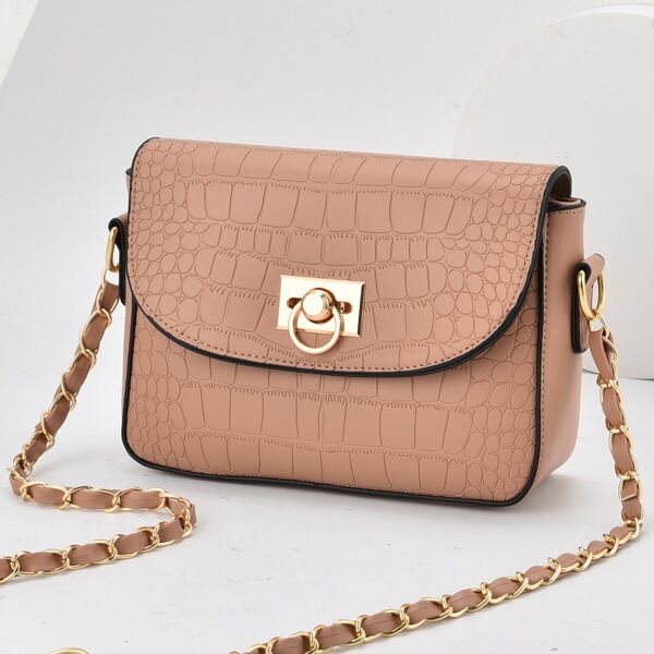 

Croc Embossed Flap Crossbody Bag, Khaki
