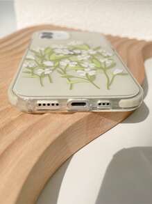 Funda de celular transparente con patrón de flor - Multicolor - Ver 3