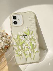 Funda de celular transparente con patrón de flor - Multicolor - Ver 4