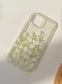 Funda de celular transparente con patrón de flor - Multicolor - Ver 6