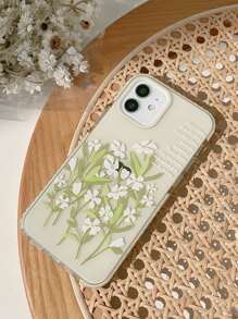 Funda de celular transparente con patrón de flor - Multicolor - Ver 7