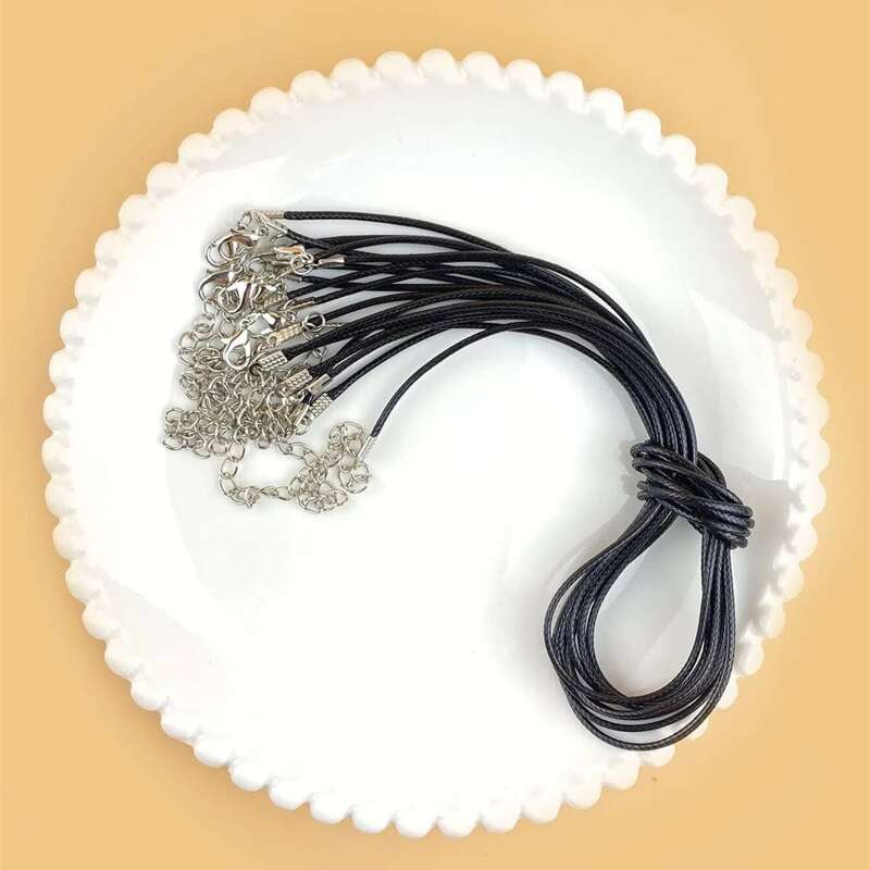 

10pcs Rope DIY Jewelry Accessory, Black