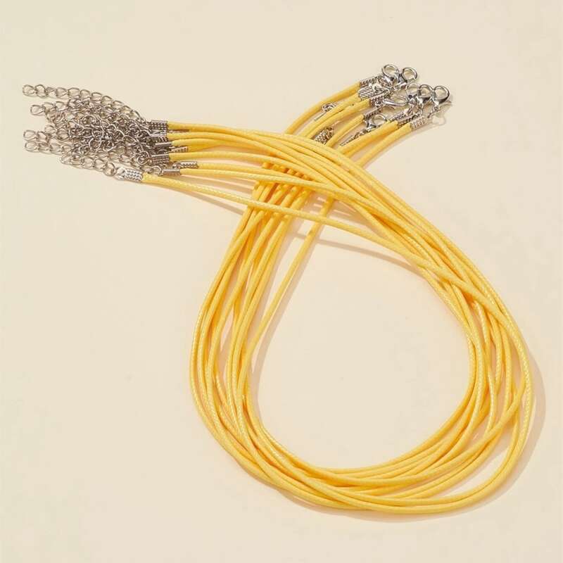 

10pcs Rope DIY Jewelry Accessory, Yellow