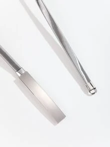 Dây đeo eo bằng kim loại co giãn tối giản, thời trang thường ngày. - Bạc - Xem 4