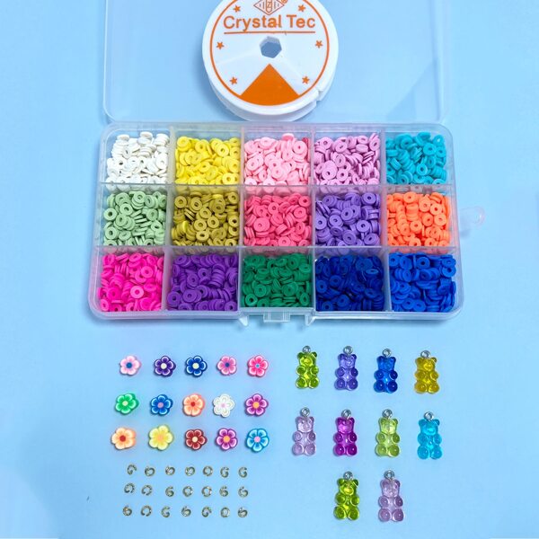 

1box Flower Bead DIY Jewelry Accessory, Multicolor