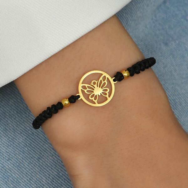 

Bead Decor Braided Bracelet, Gold