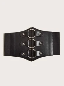 女士緊身束腰帶,黑色