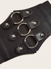 女士緊身束腰帶,黑色