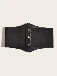 女士緊身束腰帶,黑色
