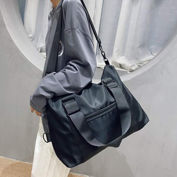 

Minimalist Large Capacity Shoulder Tote Bag, Black