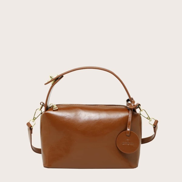 

Minimalist Satchel Bag, Brown