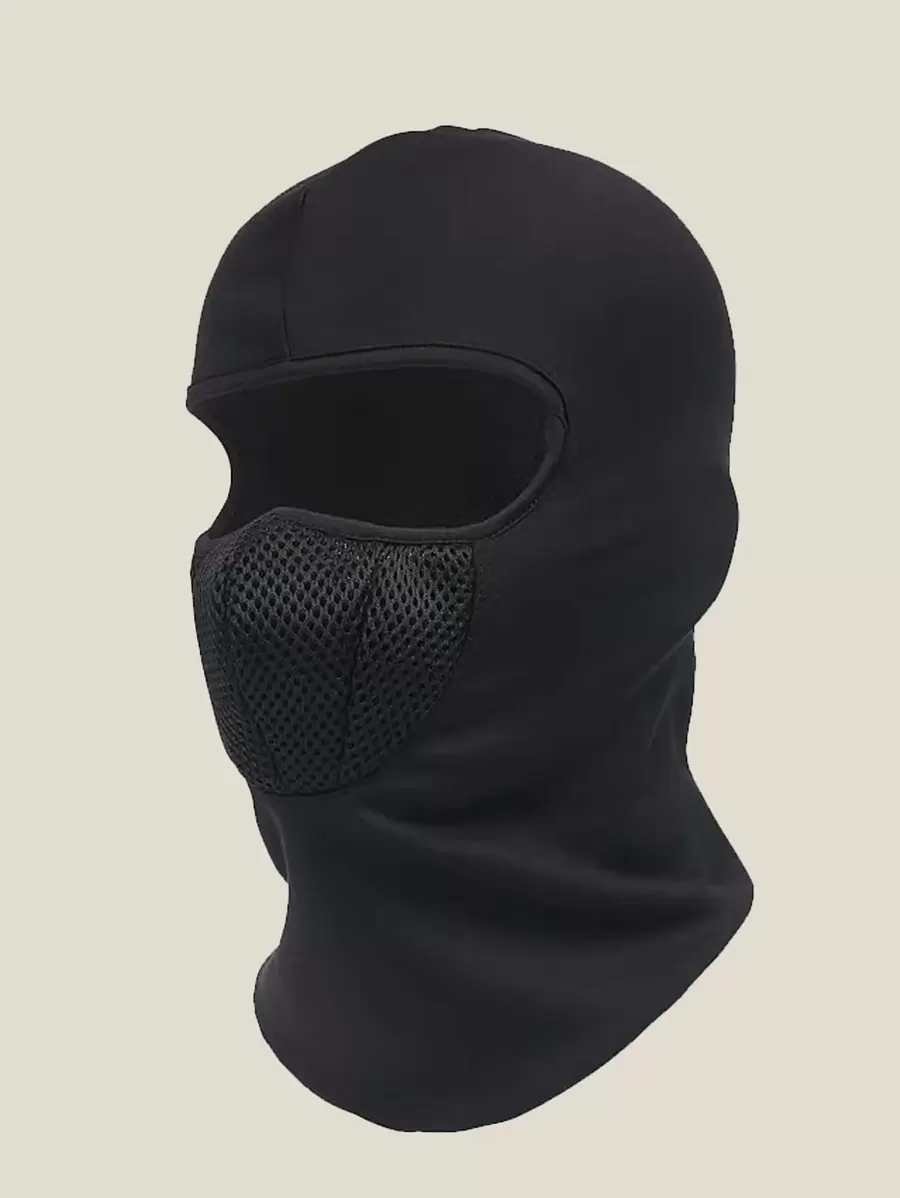 1pc Men Solid Balaclava Cap For Daily Life