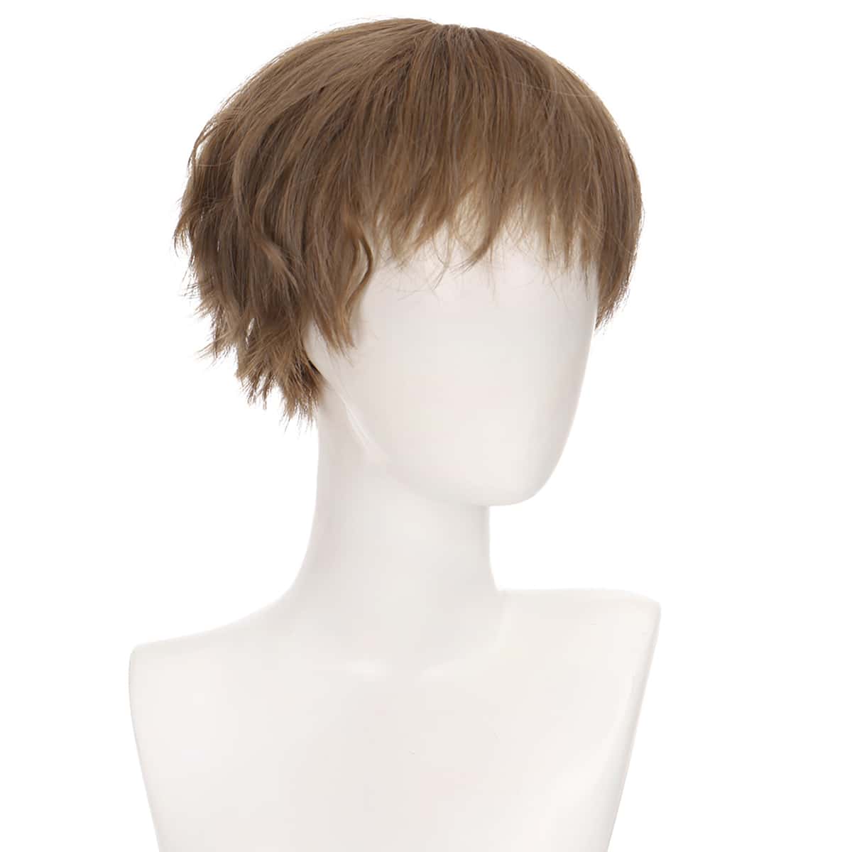 

Natural Short Curly Wig, Coffee brown