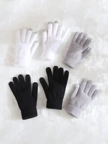 3pairs Minimalist Gloves - Multicolor - View 1