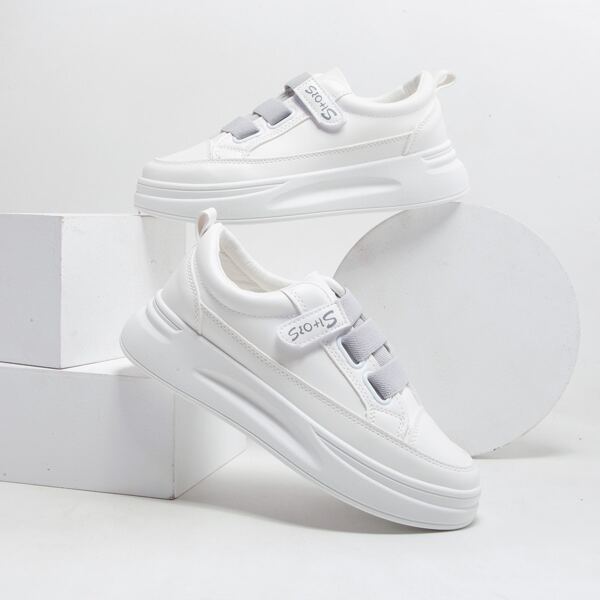 

Minimalist Velcro Strap Skate Shoes, White