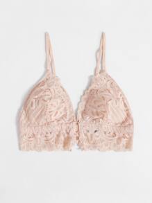 LUVLETTE Lencería Bralettes Bra de encaje para estancia en casa - Rosa Pálido - Ver 6