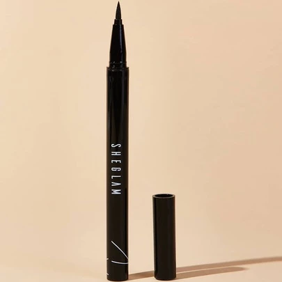 SHEGLAM Eye Affinity Waterproof Eyeliner Sweat-Proof Matte Eyeliner Pencil Ultra-Fine No Smudge Long Lasting Black Eyeliner Professional Eye Make Up  Eyeliner Kohl Kajal Henna Brand Beauty Makeup Face Paint Cosmetic For Women Girls Perfect For Spring Summer Ideal For Y2K Fancy Fashion Suitable For Birthday Mother'S Day Gift Rave Party Ready Best Color